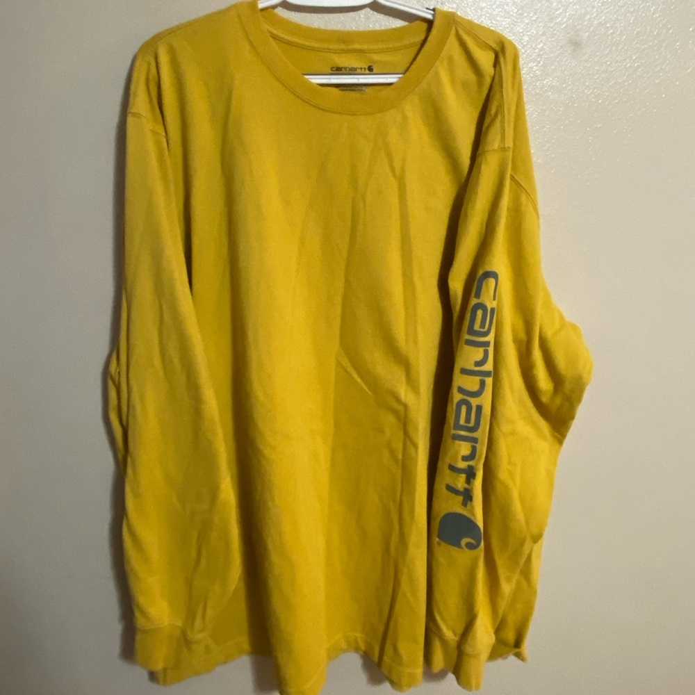 Yellow Long Sleeve Loose Fit Carhartt Shirt
